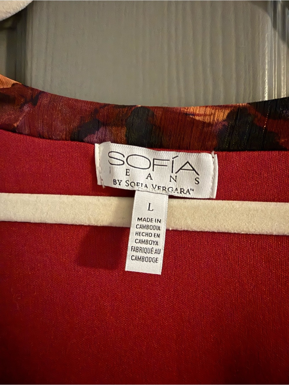 sofia by sofia vergara Burgundy Multi Floral Maxi Dress - Picture 4 of 5